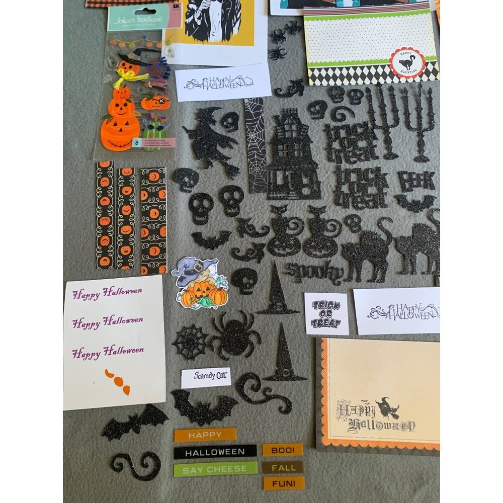 Halloween Scrapbooking & Craft Supplies Lot - Picture 2 of 11
